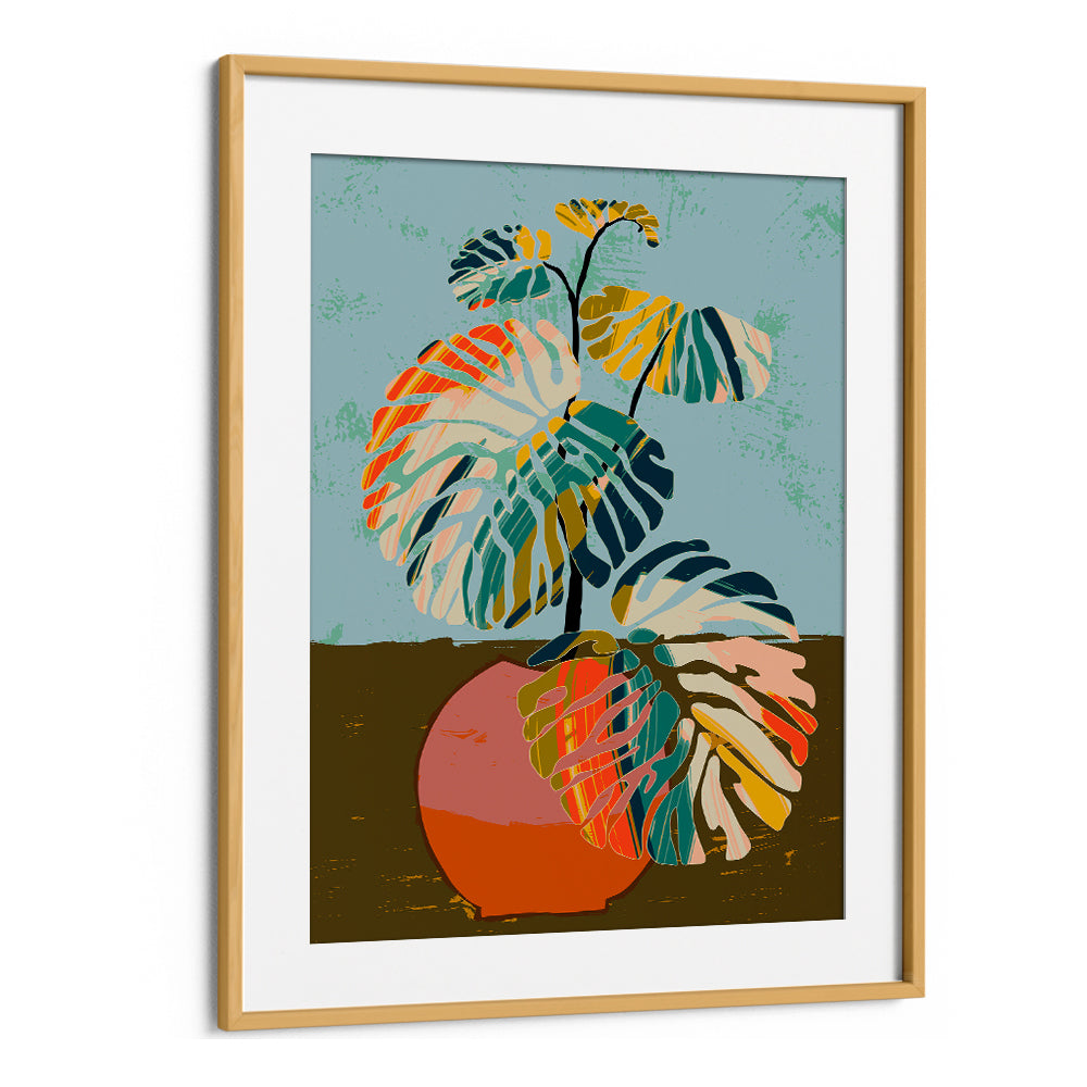 ABSTRACT TROPICAL MONSTERA