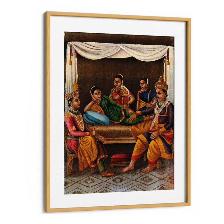 AHILYABAI HOLKAR WITH TWO FEMALE ATTENDANTS