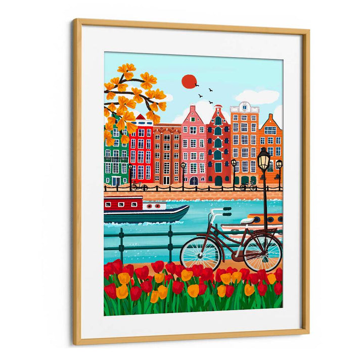 AMSTERDAM CANAL-SIDE CHARM ,TRAVEL POSTERS