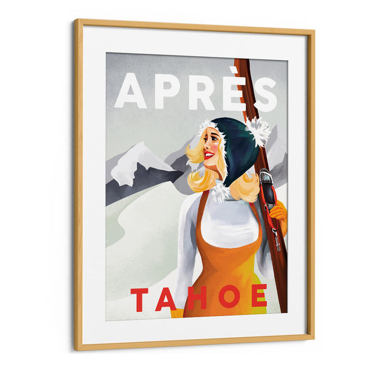 APRES SKI LAKE , VINTAGE TRAVEL POSTERS