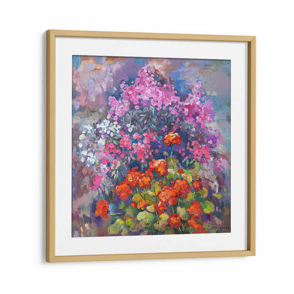 AROMA OF AUGUST , FLORAL FLOWER PAINTINGS