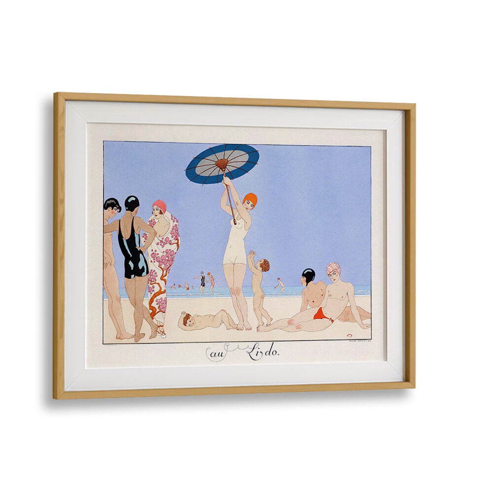 AU LIDO PLATE NO.14 (1920), VINTAGE PAINTINGS