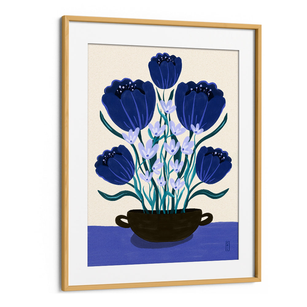BLUE FLORAL ARRANGEMENT