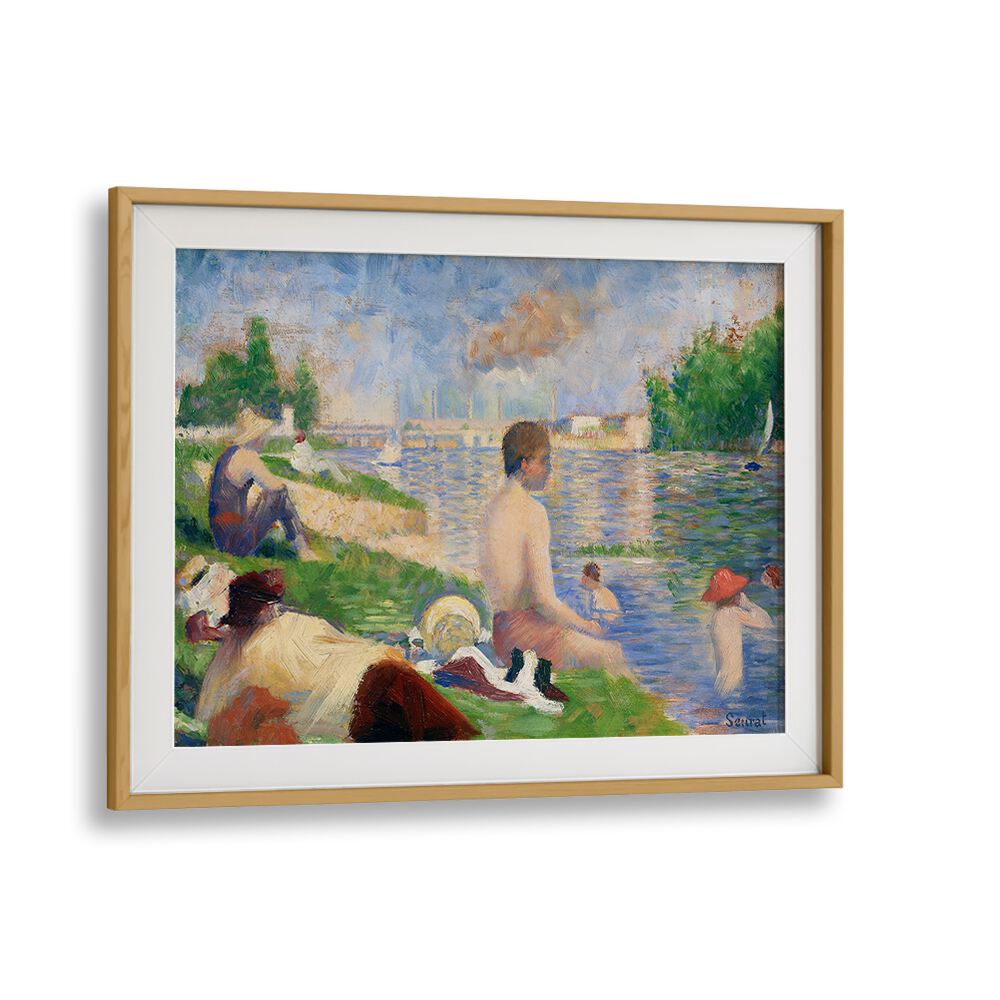 FINAL STUDY FOR “BATHERS AT ASNIÈRES” (1883) , VINTAGE PAINTINGS