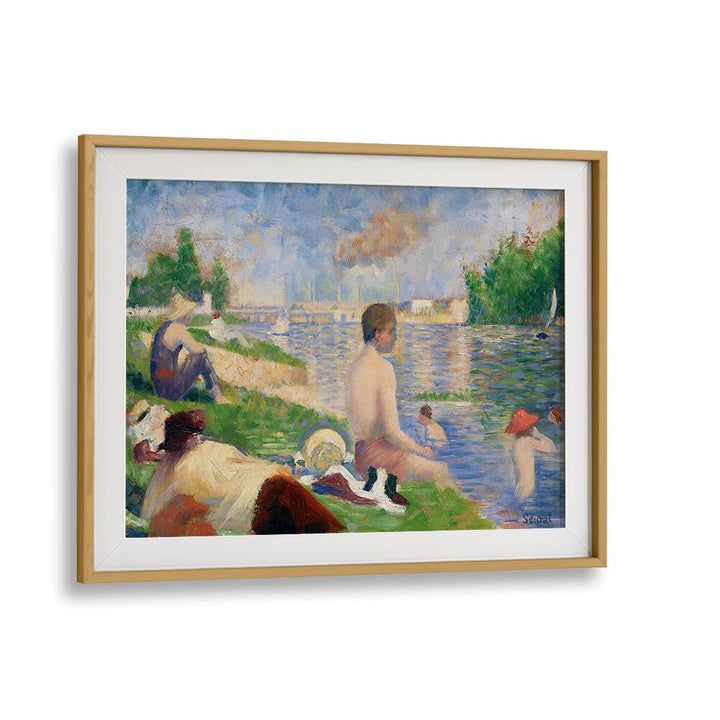 FINAL STUDY FOR “BATHERS AT ASNIÈRES” (1883) , VINTAGE PAINTINGS