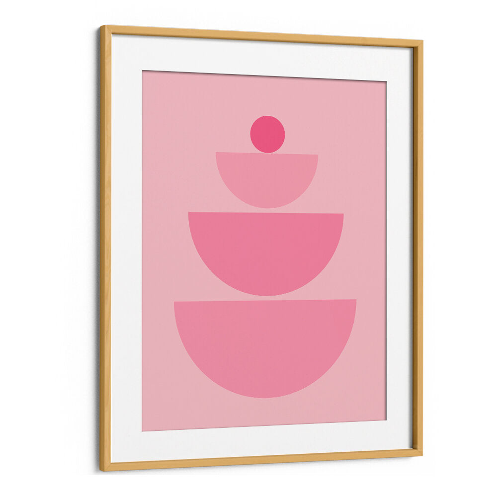 BAUHAUS BOHO PINK IV , BOHO ART PAINTINGS