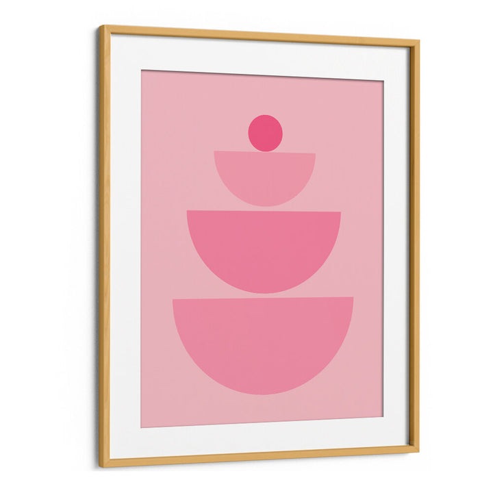 BAUHAUS BOHO PINK IV , BOHO ART PAINTINGS