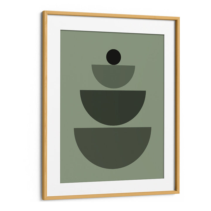 BAUHAUS BOHO SAAGE GREEN IV , BOHO ART PAINTINGS