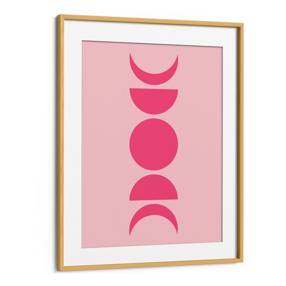 BAUHAUS BOHO PINK VII , BOHO ART PAINTINGS