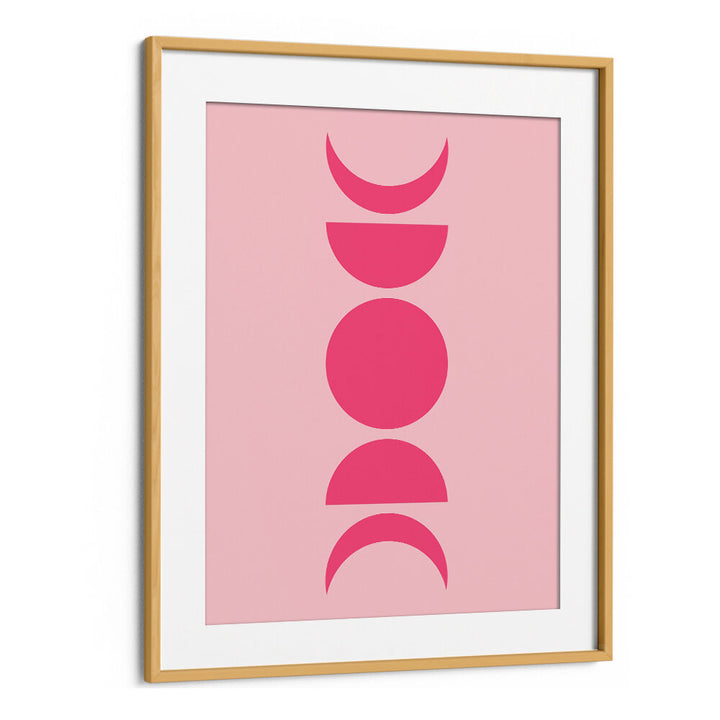 BAUHAUS BOHO PINK VII , BOHO ART PAINTINGS