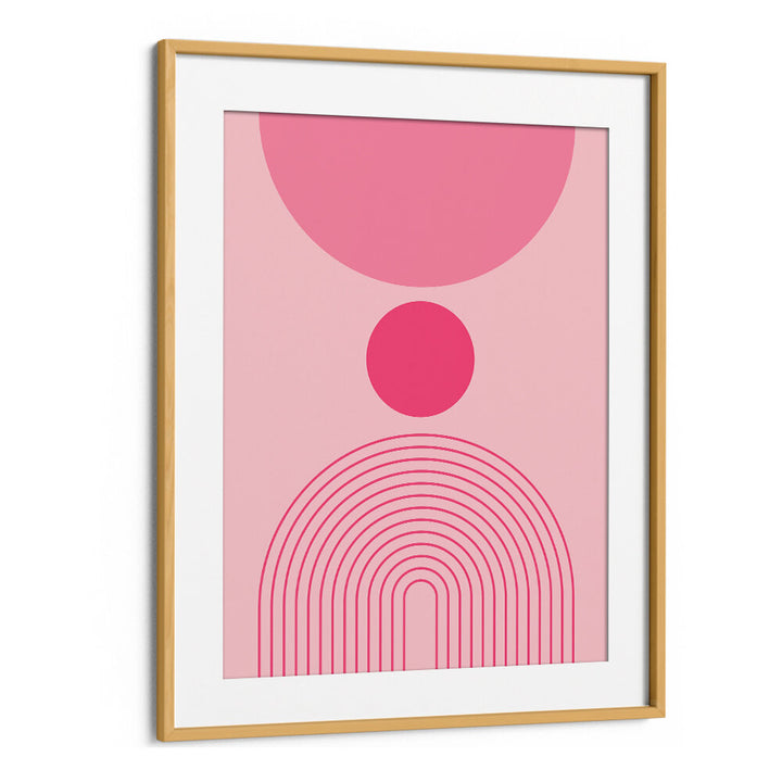 BAUHAUS BOHO PINK I ,BOHO ART PAINTINGS