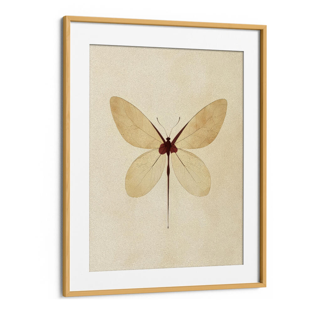 BEIGE BUTTERFLY WALL ART , FLORAL FLOWER PAINTINGS