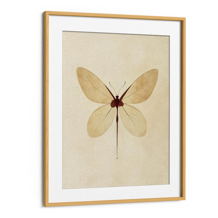 BEIGE BUTTERFLY WALL ART , FLORAL FLOWER PAINTINGS