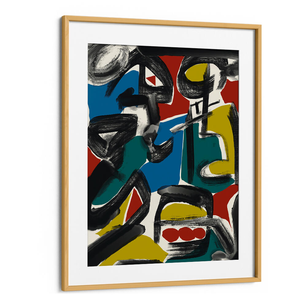 BLACK BRUSHSTROKES BLOCKS , ABSTRACT PAINTINGS