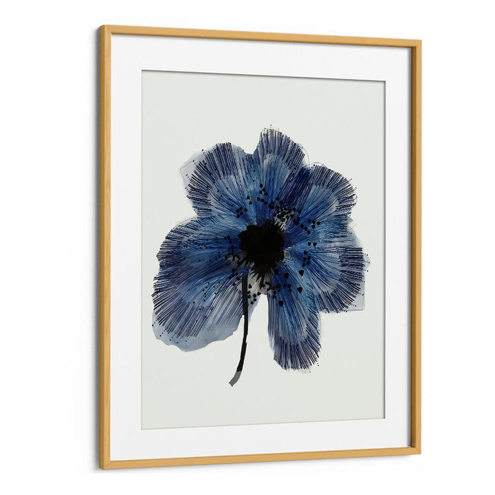 BLUE FLOWER II , FLORAL FLOWER PAINTINGS