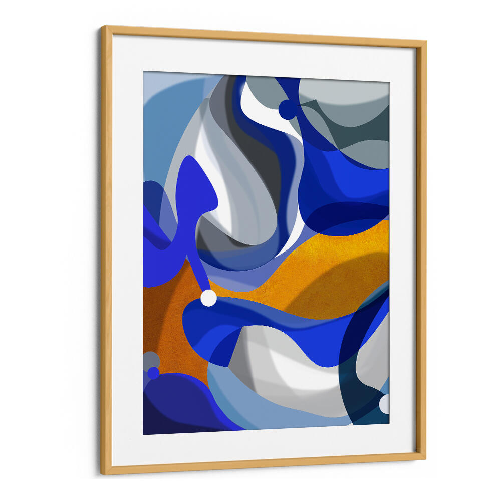 BLUE GOLDEN , ABSTRACT PAINTINGS