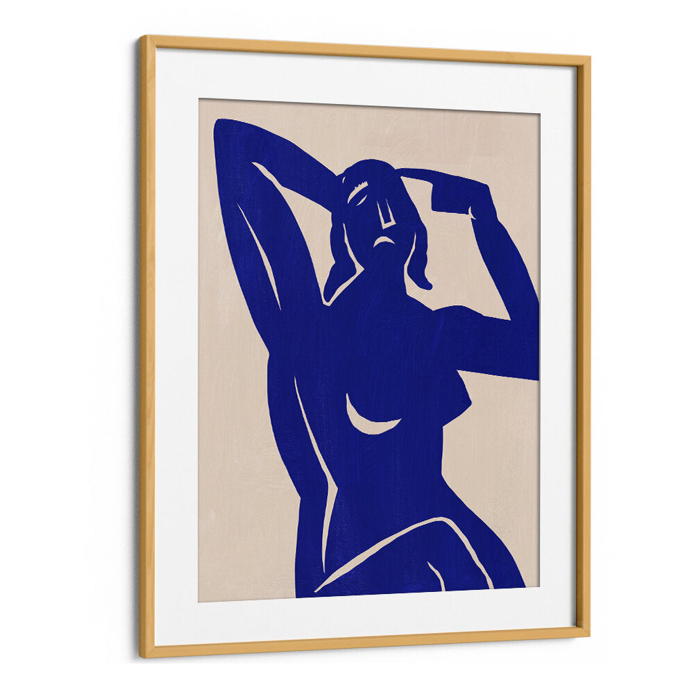 BLUE SILHOUETTE MUSE , PORTRAITS & FIGURATIVE ILLUSTRATIONS