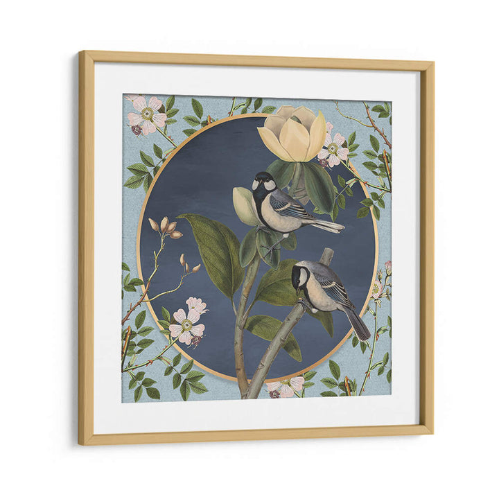 BOTANICAL COLLAGE WITH BIRDS