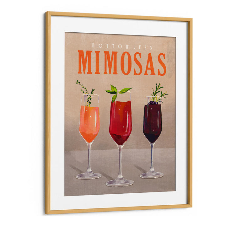 BOTTOMLESS MIMOSAS PASTEL , BAR & CAFE ART