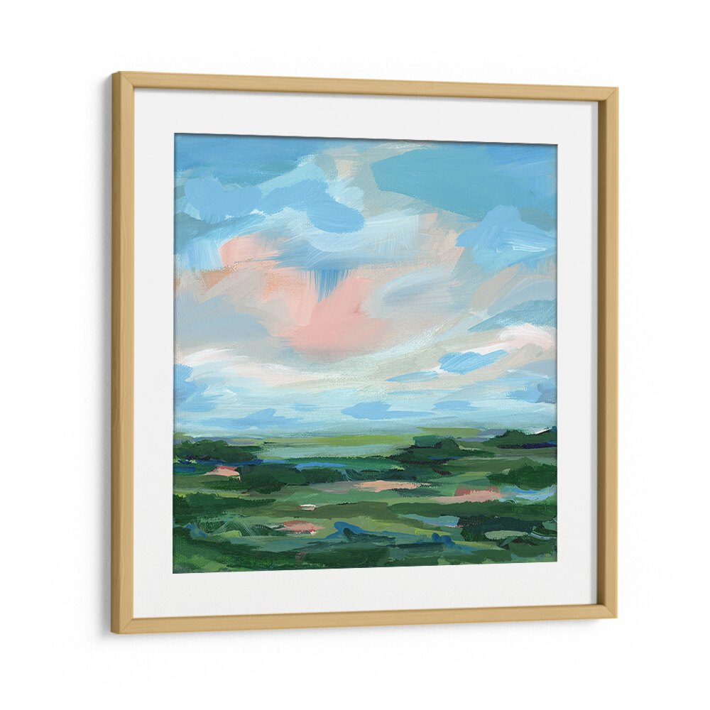 Serene landscape in soft hues, ideal for any space, showcasing COME AWAY, ABSTRACT PAINTINGS' captivating charm.