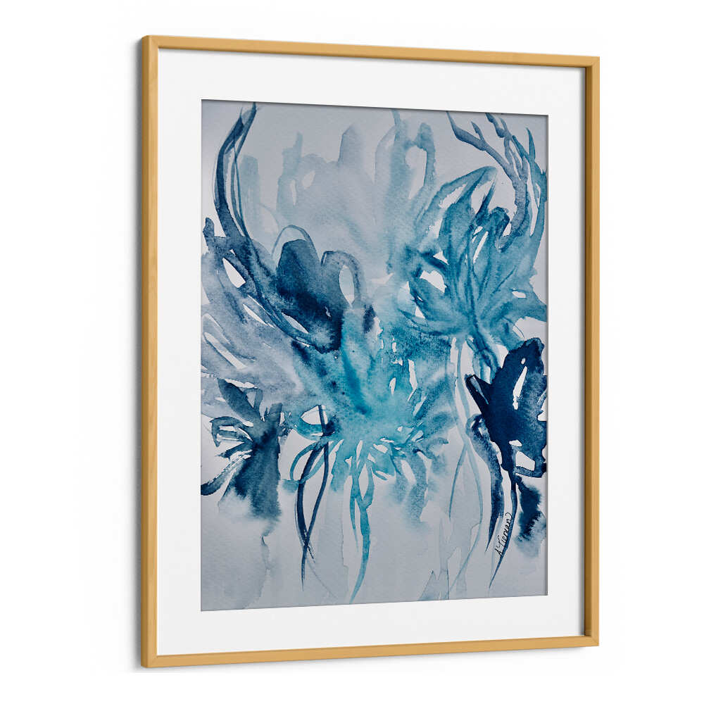Elevate your decor with CARELESS WHISPER, ABSTRACT PAINTINGS featuring captivating blue hues and artistic flair.