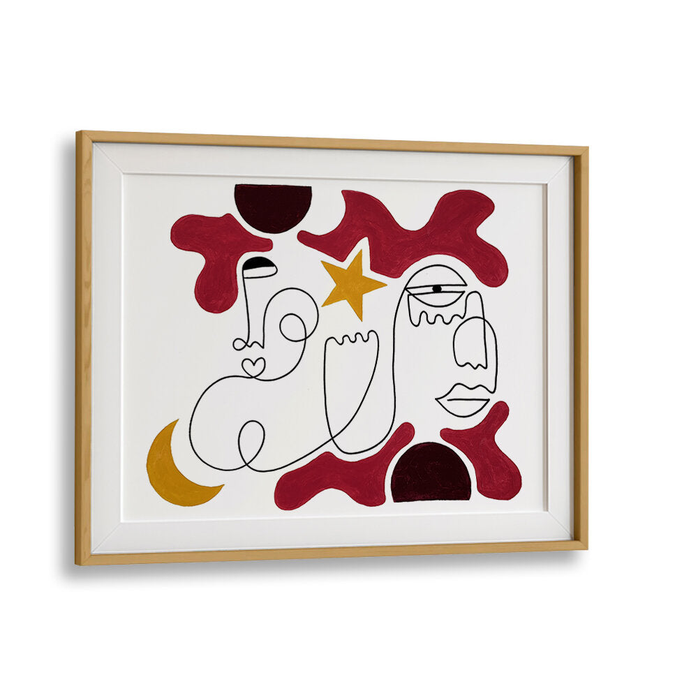 Celestial Dream Line Art Print | Modern Minimalist Wall Art