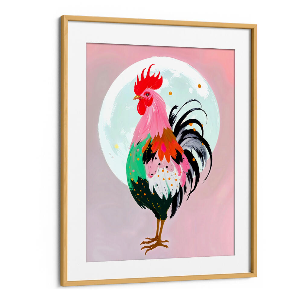 CHARM NEVER HURT A ROOSTER , ANIMAL PAINTINGS