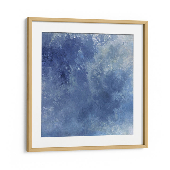 Elegant abstract painting titled "CHASING BLUE SKIES, ABSTRACT PAINTINGS" featuring soothing blue hues, perfect for decor.