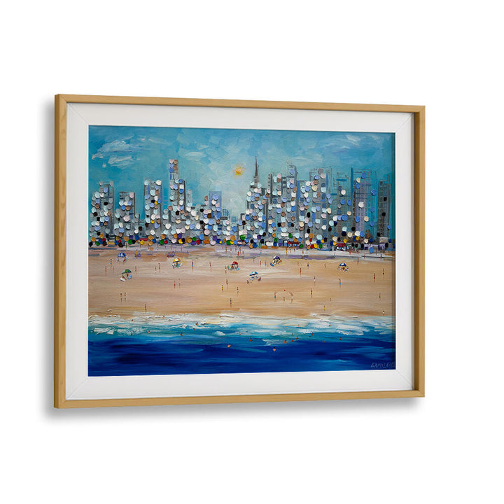 CITY BEACH , MODERN IMPRESSIONISM PAINTINGS