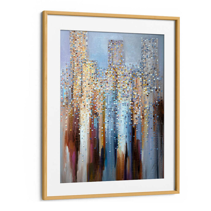 CITY IN THE CLOUDS , MODERN IMPRESSIONISM PAINTINGS