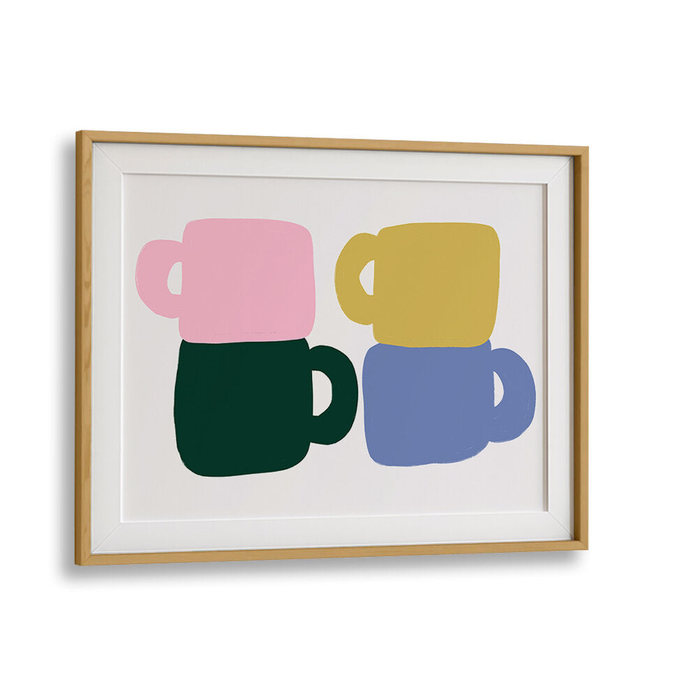 COLORFUL COFFEE MUGS , BAR & CAFE ART