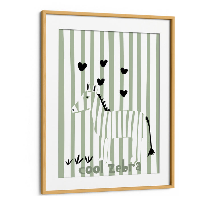 COOL ZEBRA WITH HEARTS