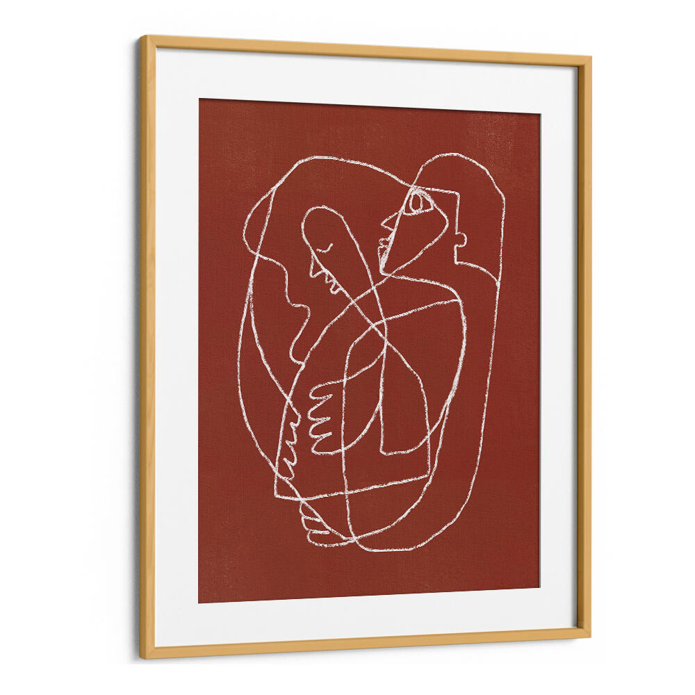 COUPLE HUGGING , LINE ART PAINTINGS