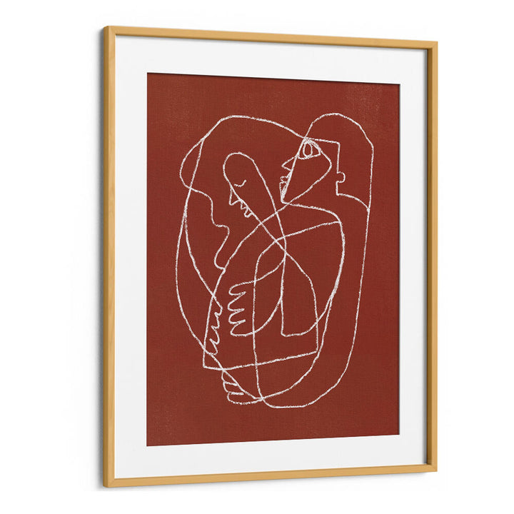 COUPLE HUGGING , LINE ART PAINTINGS