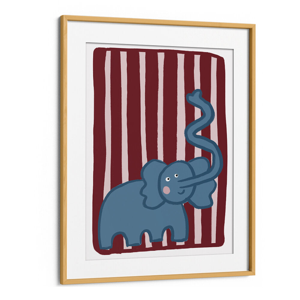 CURIOUS BLUE ELEPHANT , KIDS ROOM PAINTINGS