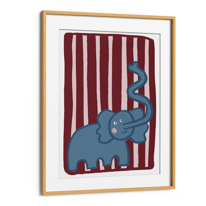 CURIOUS BLUE ELEPHANT , KIDS ROOM PAINTINGS