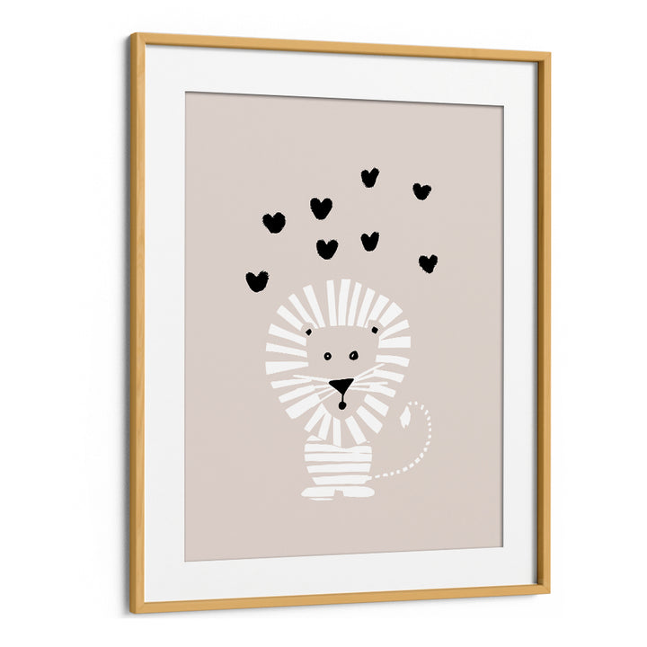 CUTE LION LOVE HEARTS
