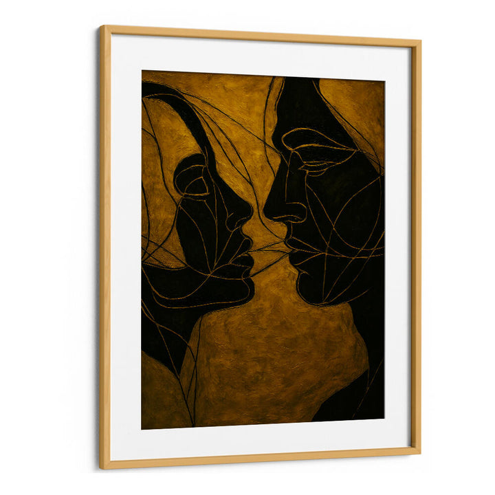 DIALOGUE IN SHADOW , EXPRESSIONISM PAINTINGS