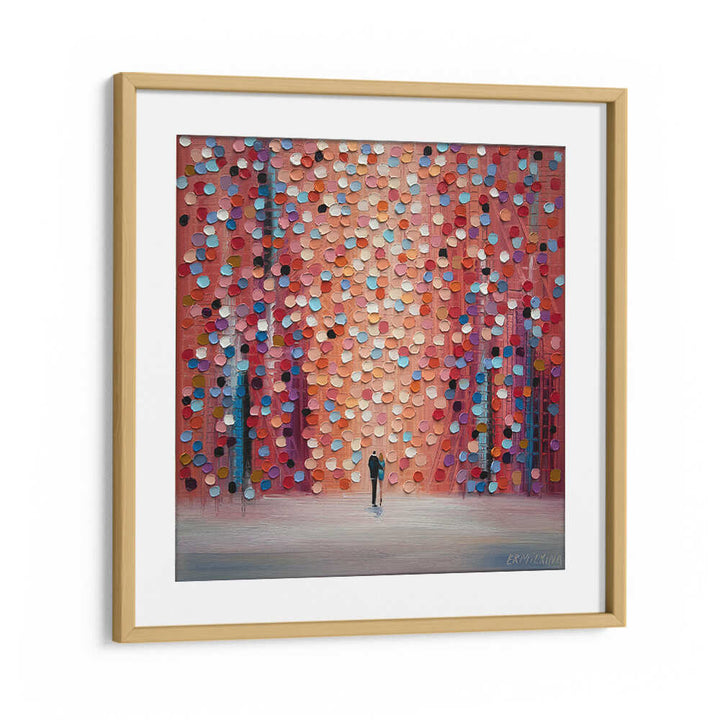 DREAM ON UNDER THE PINK RAIN , MODERN IMPRESSIONISM PAINTINGS