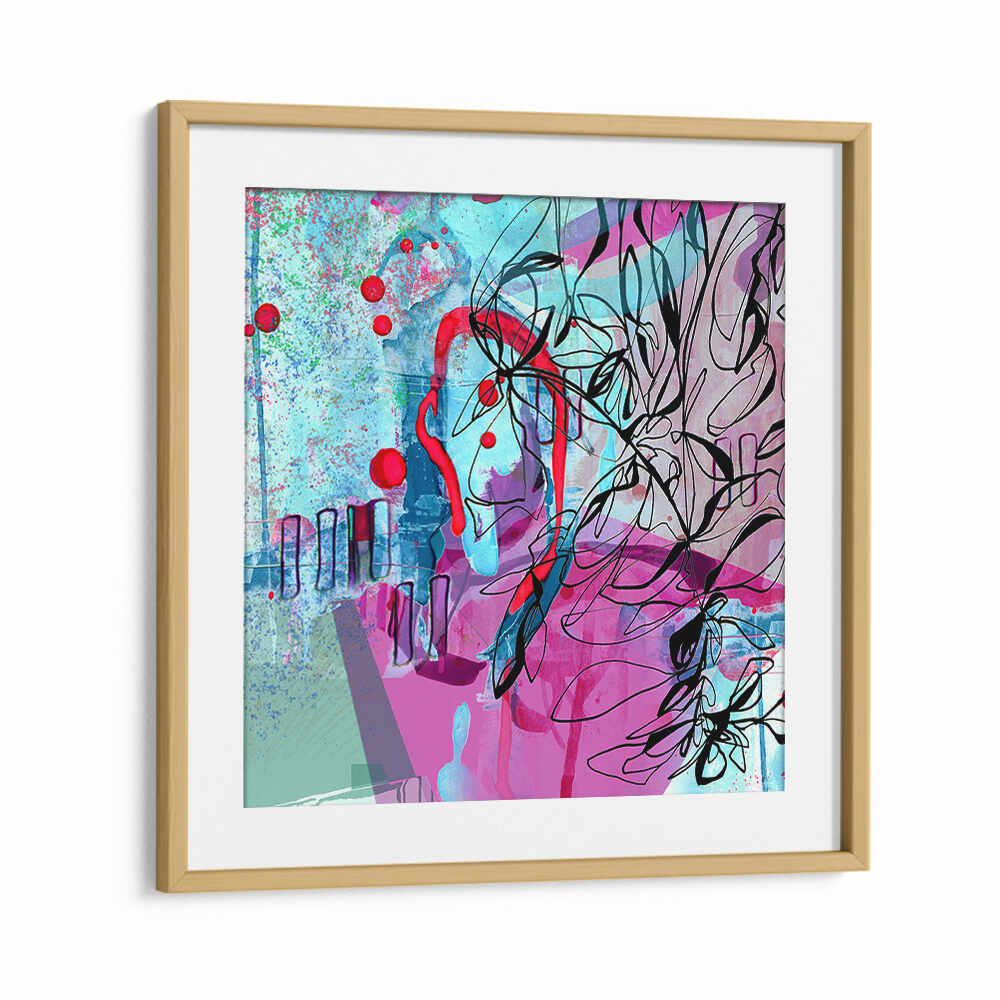 DYNAMIC BRUSHSTROKES AND FLORAL MOTIFS , ORGANIC FORMS