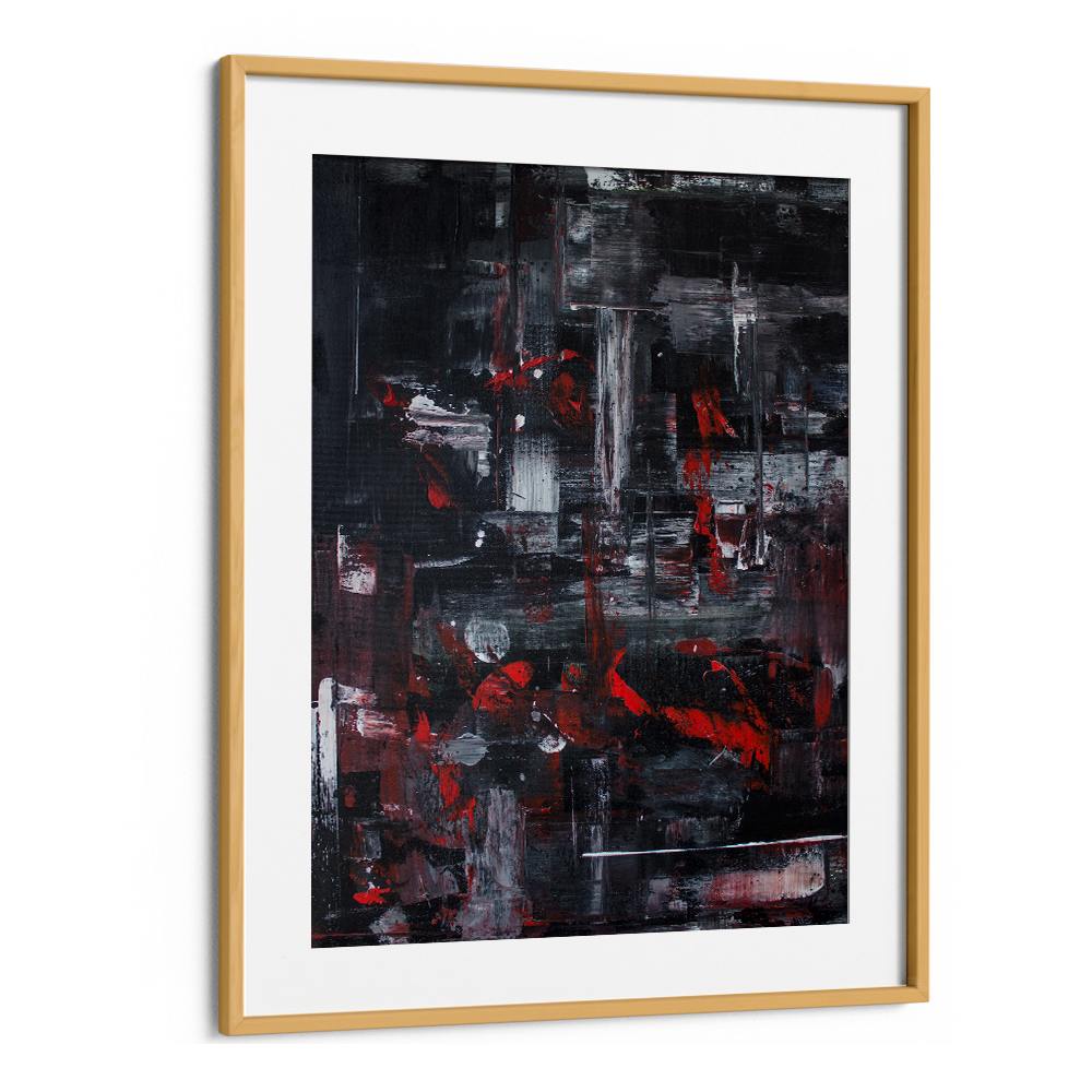 DYNAMIC RED CITYSCAPE ABSTRACT
