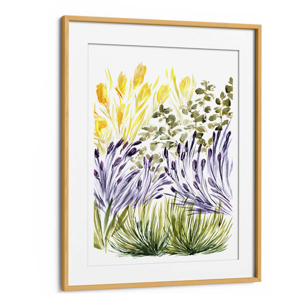 ELISA'S GARDEN RIGHT , FLORAL FLOWER PAINTINGS