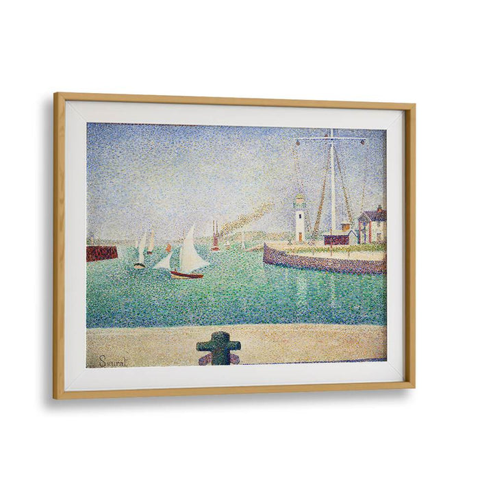 ENTRANCE OF THE PORT OF HONFLEUR , VINTAGE PAINTINGS