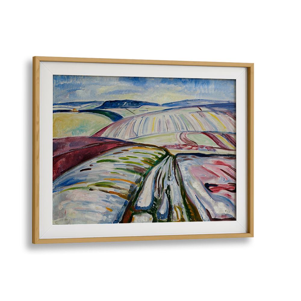 FIELD IN SNOW (1907) , VINTAGE PAINTINGS