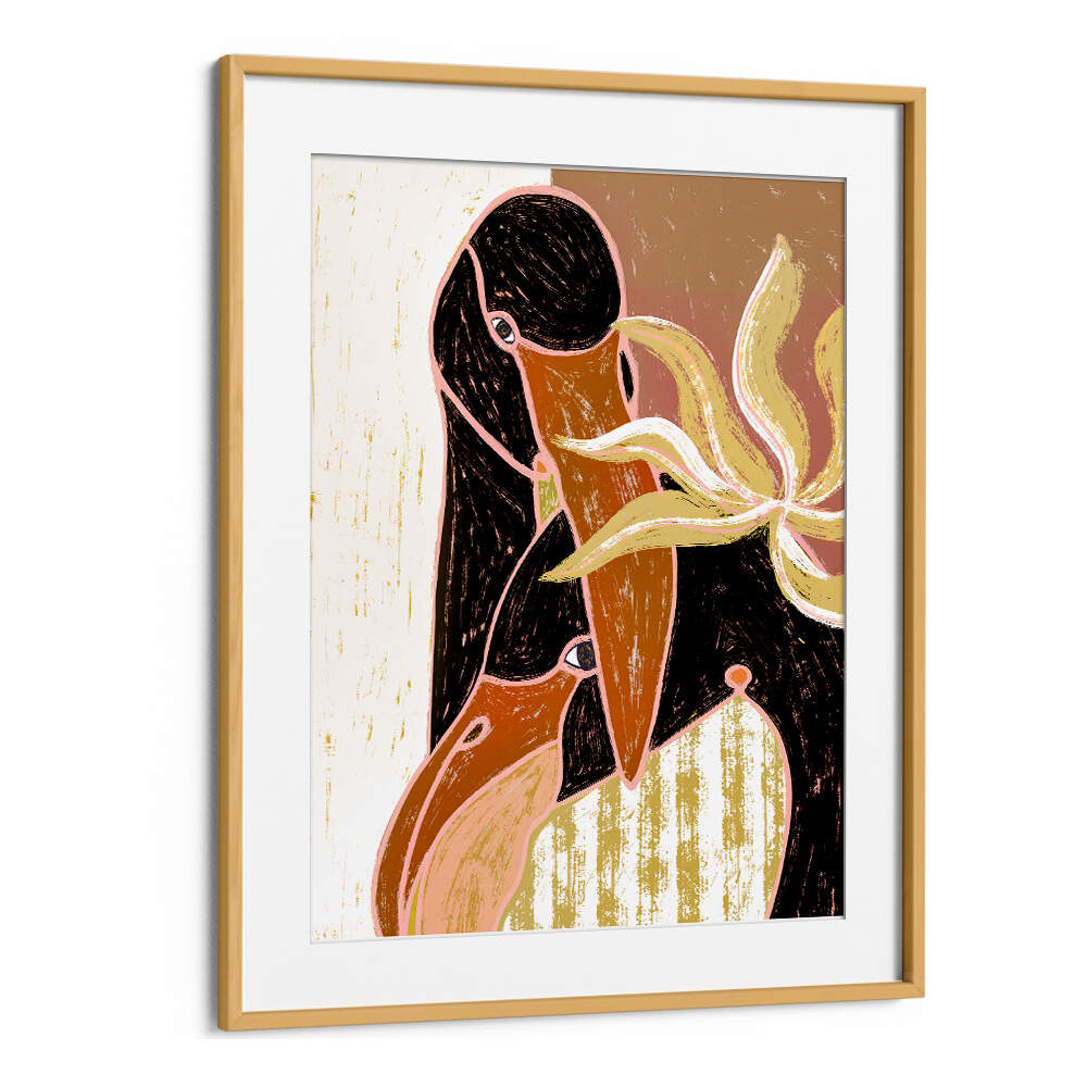 FLAMINGO HARP DUET II , ANIMAL PAINTINGS