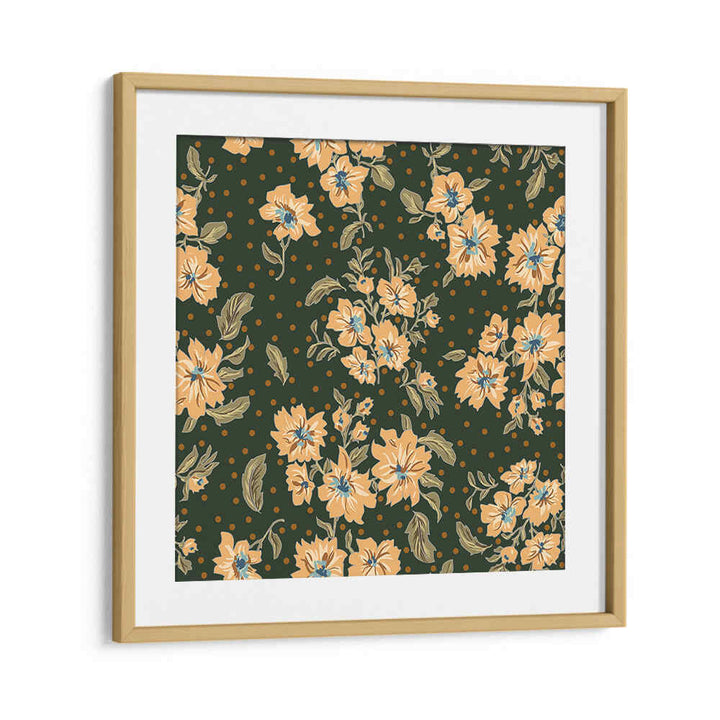 Exquisite Floral Heritage VI, Pattern Art Prints featuring vibrant florals on a dark background, perfect for home decor.