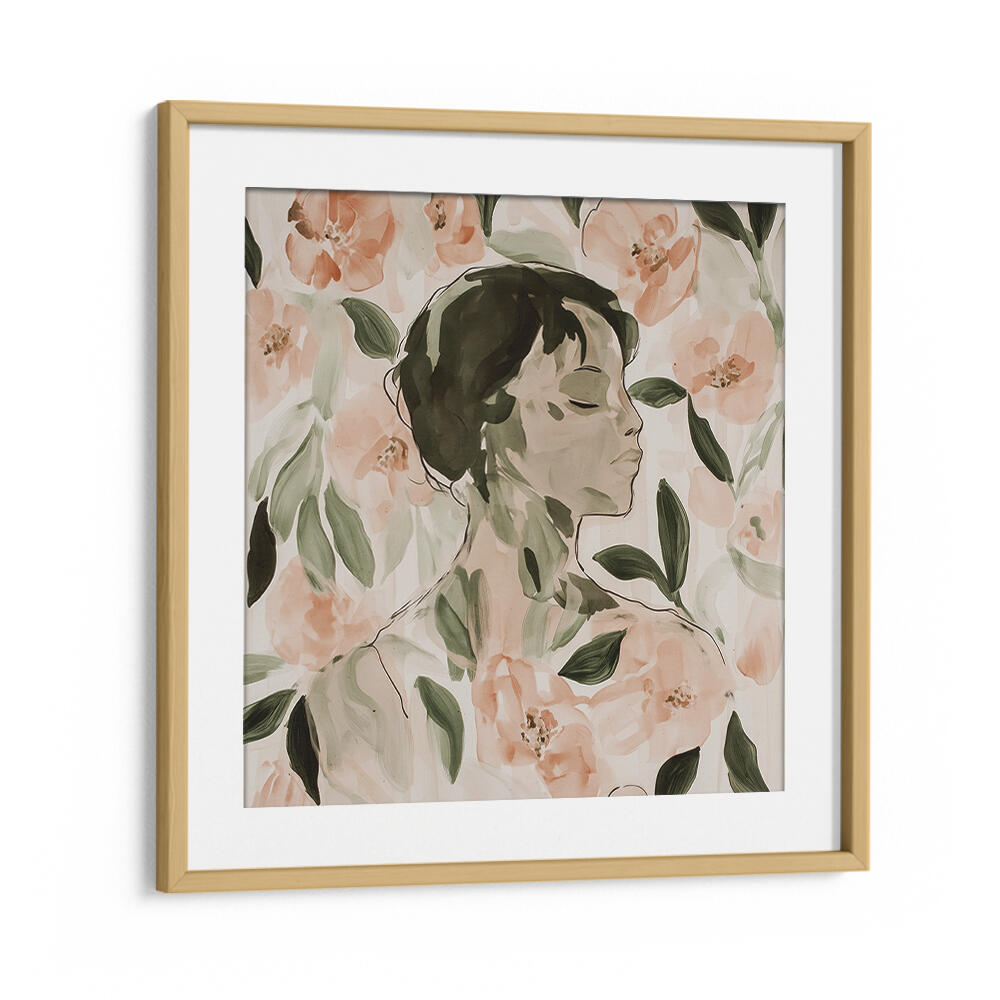 FLORAL SERENITY VI , PORTRAITS & FIGURATIVE ILLUSTRATIONS
