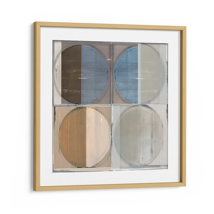 Stylish FOUR CIRCLES AND SQUARES II, GEOMETRIC ART PRINTS, perfect for modern home decor and conversation pieces.