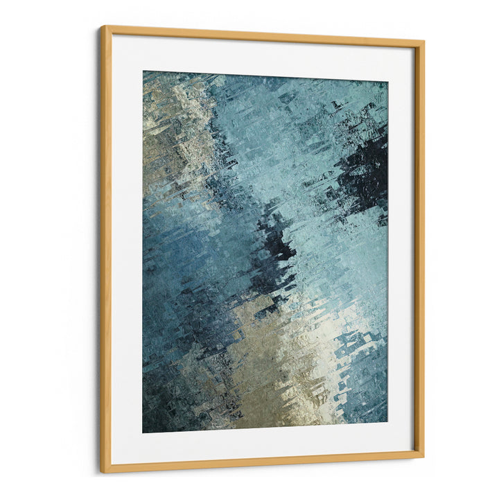 FRACTURED REFLECTION, ABSTRACT PAINTINGS offers a striking blend of colors, enhancing modern decor with emotional depth.