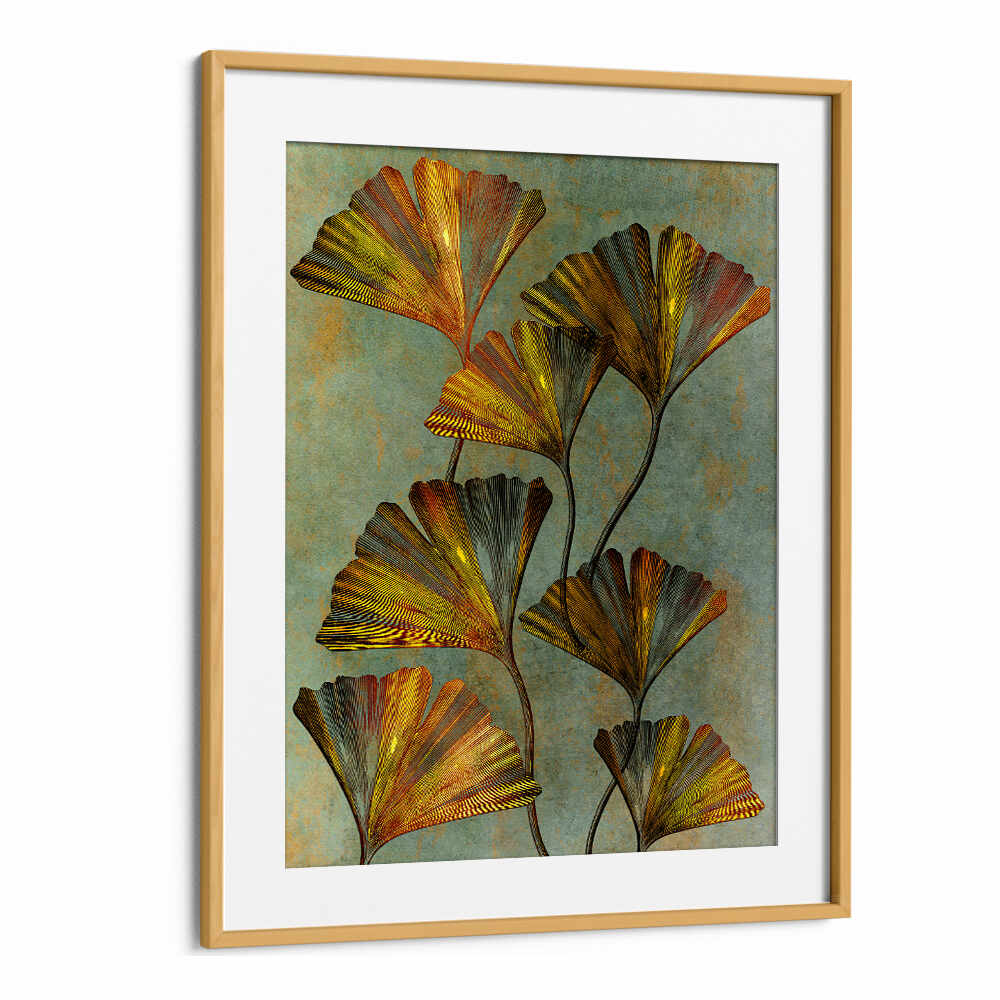 GINKO BILOBA 2 , FLORAL ,FLORAL FLOWER PAINTINGS
